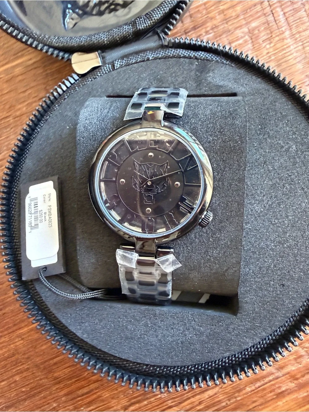 NWT Plein Sport Women’s Watch Analog Quartz TIGER LUXE PSMBA0623 Stainless Steel